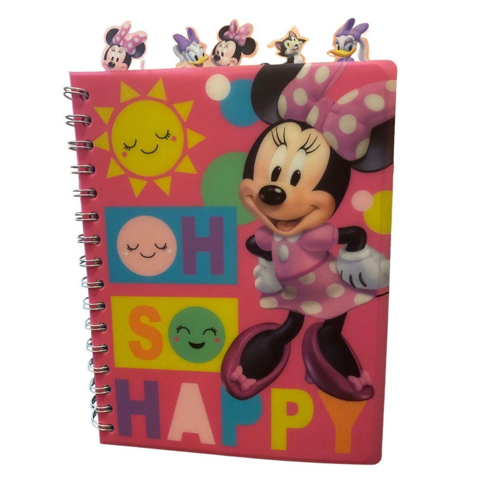 Minnie Mouse Tab spiral journal